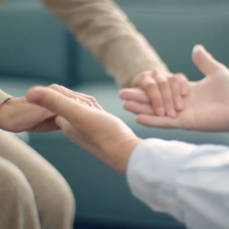 People holding hands